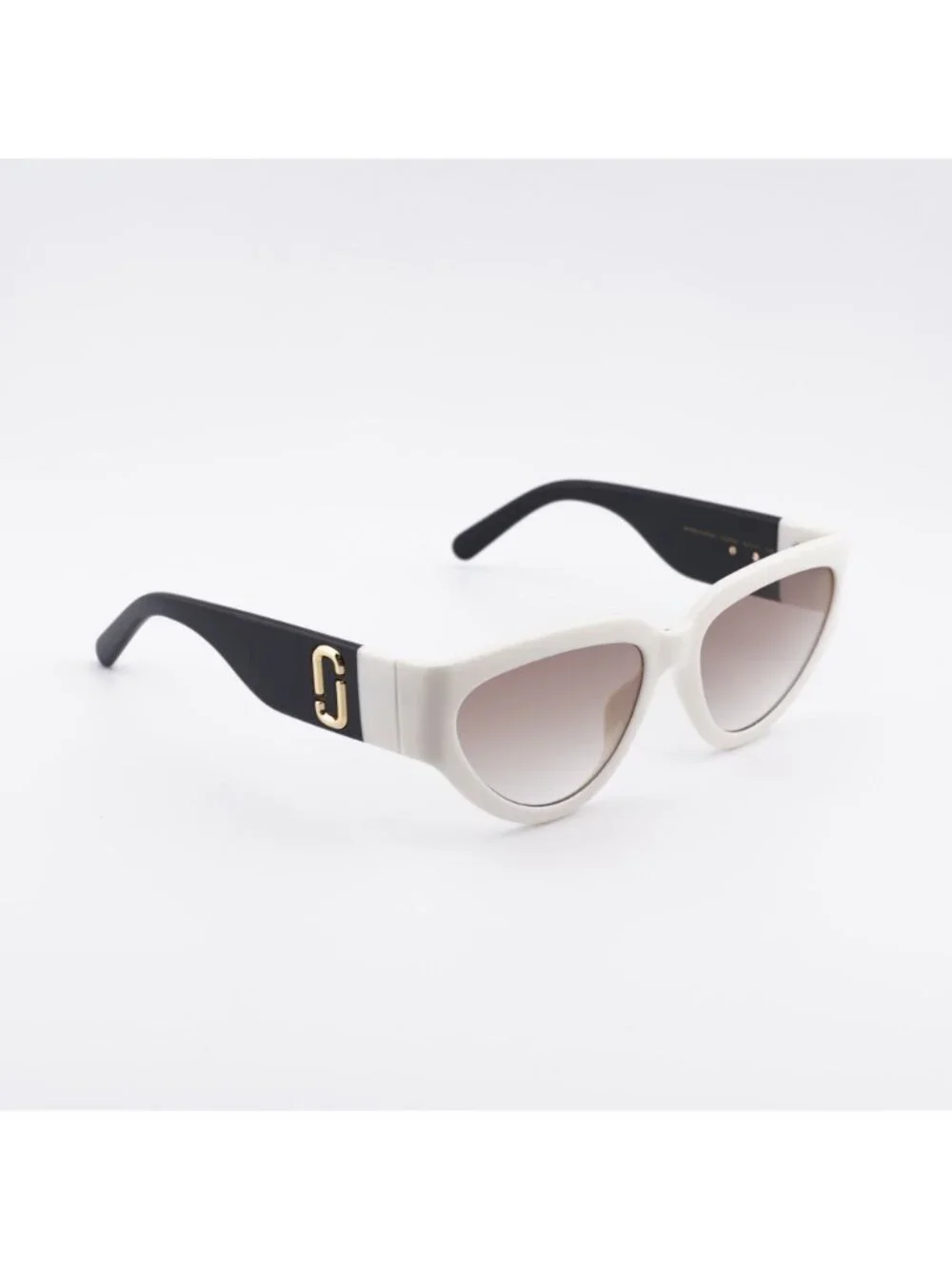 Marc Jacobs MARC 645/S 0CCP HA Sunglasses White Cat Eye Frame, Brown Lenses